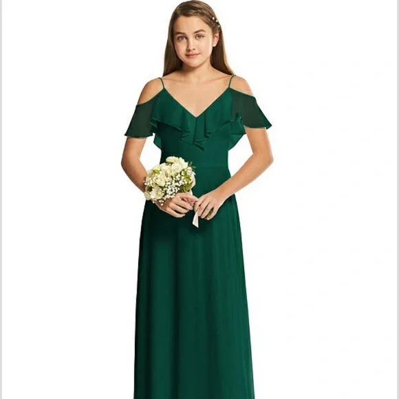 Dessy Collection Dresses | Dessy Junior Bridesmaid Dress- Hunter Green Size 10jb-J | Color: Green | Size: 10-Jb-J | Asmashburn's Closet Dessy Collection Dresses | Dessy Junior Bridesmaid Dress- Hunter Green Size 10jb-J | Color: Green | Size: 10-Jb-J | Asmashburn's Closet